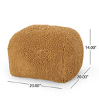 Spongy Microfiber Square Pouf