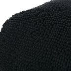 Spongy Microfiber Square Pouf, Dark