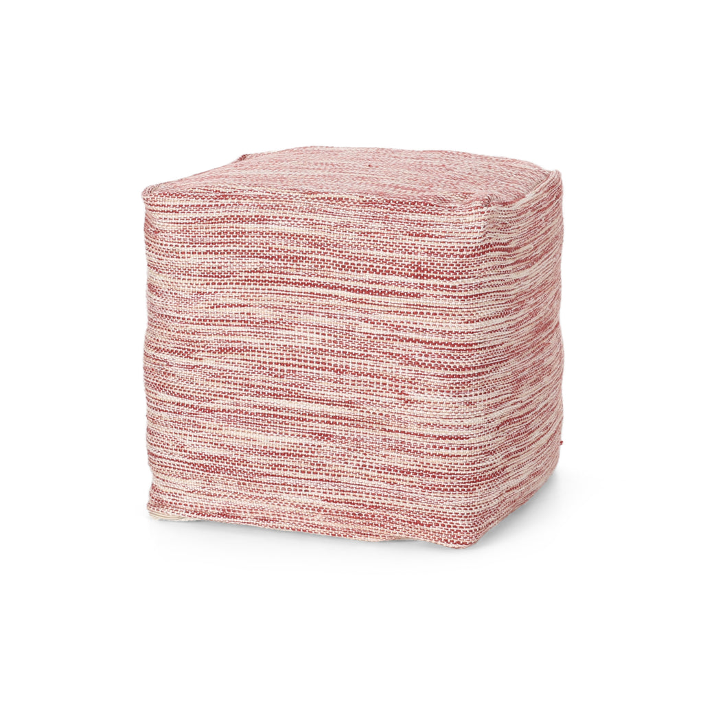 Enigma Yarn and Cotton Square Pouf