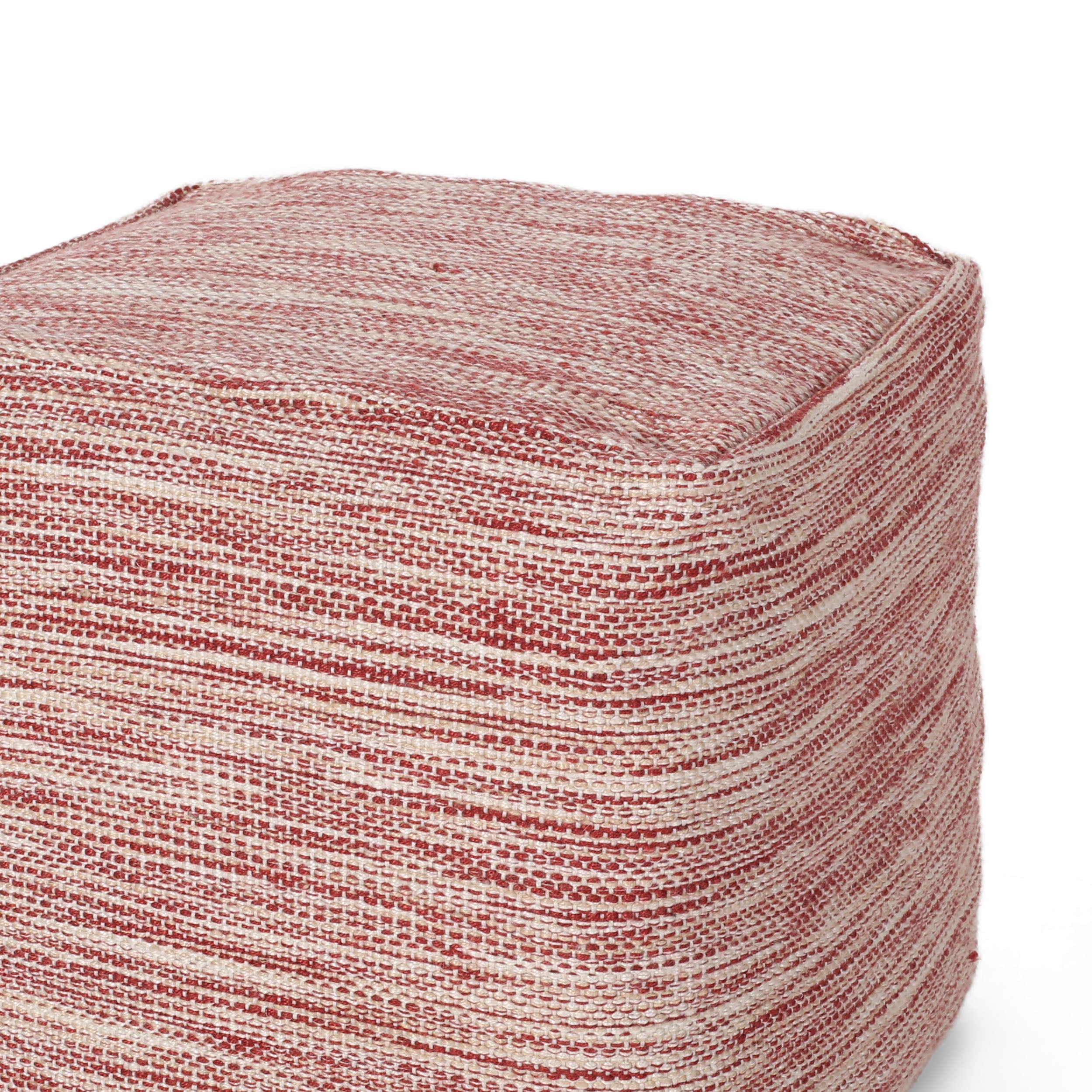 Enigma Yarn and Cotton Square Pouf
