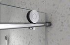 Brushed Nickel Frameless Shower Door