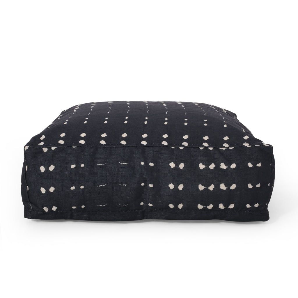 Dalm Fabric Square Pouf