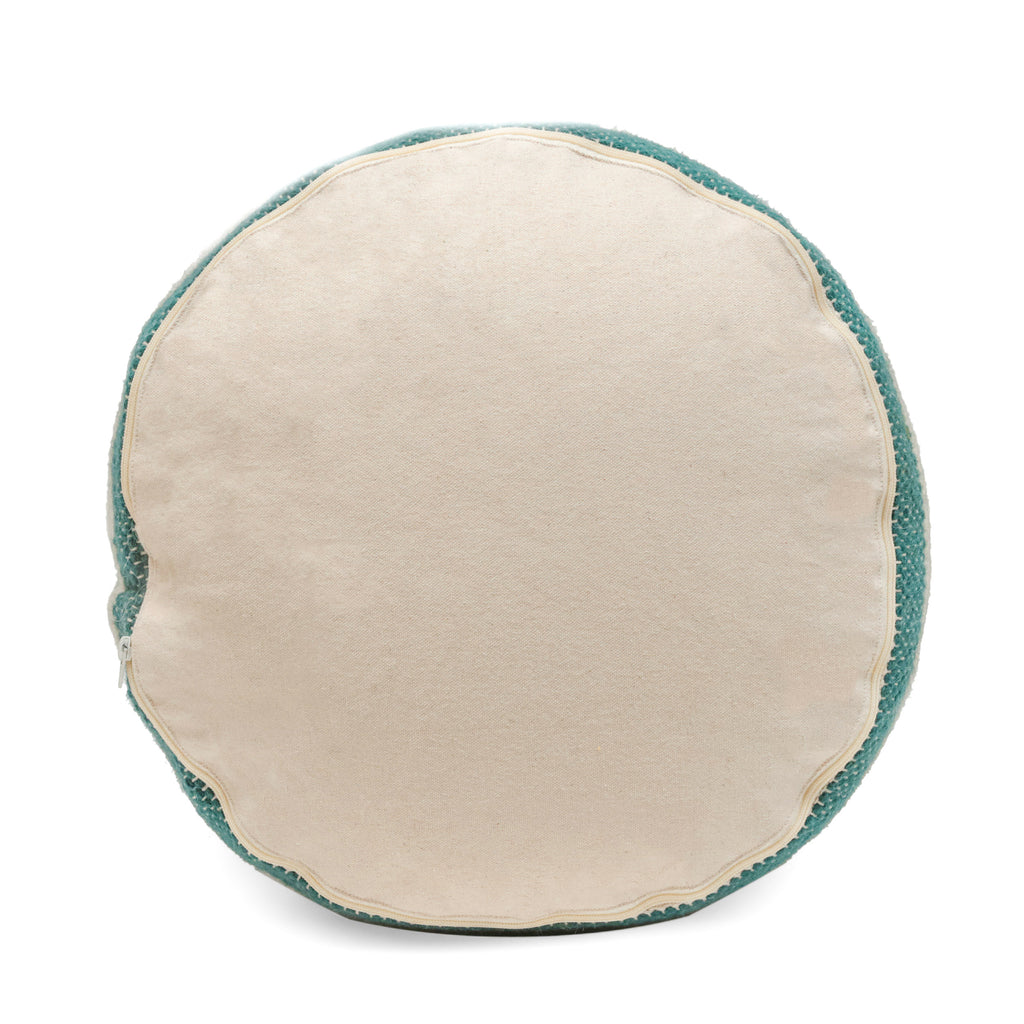 Diamond Handcrafted Fabric Cylindrical Pouf