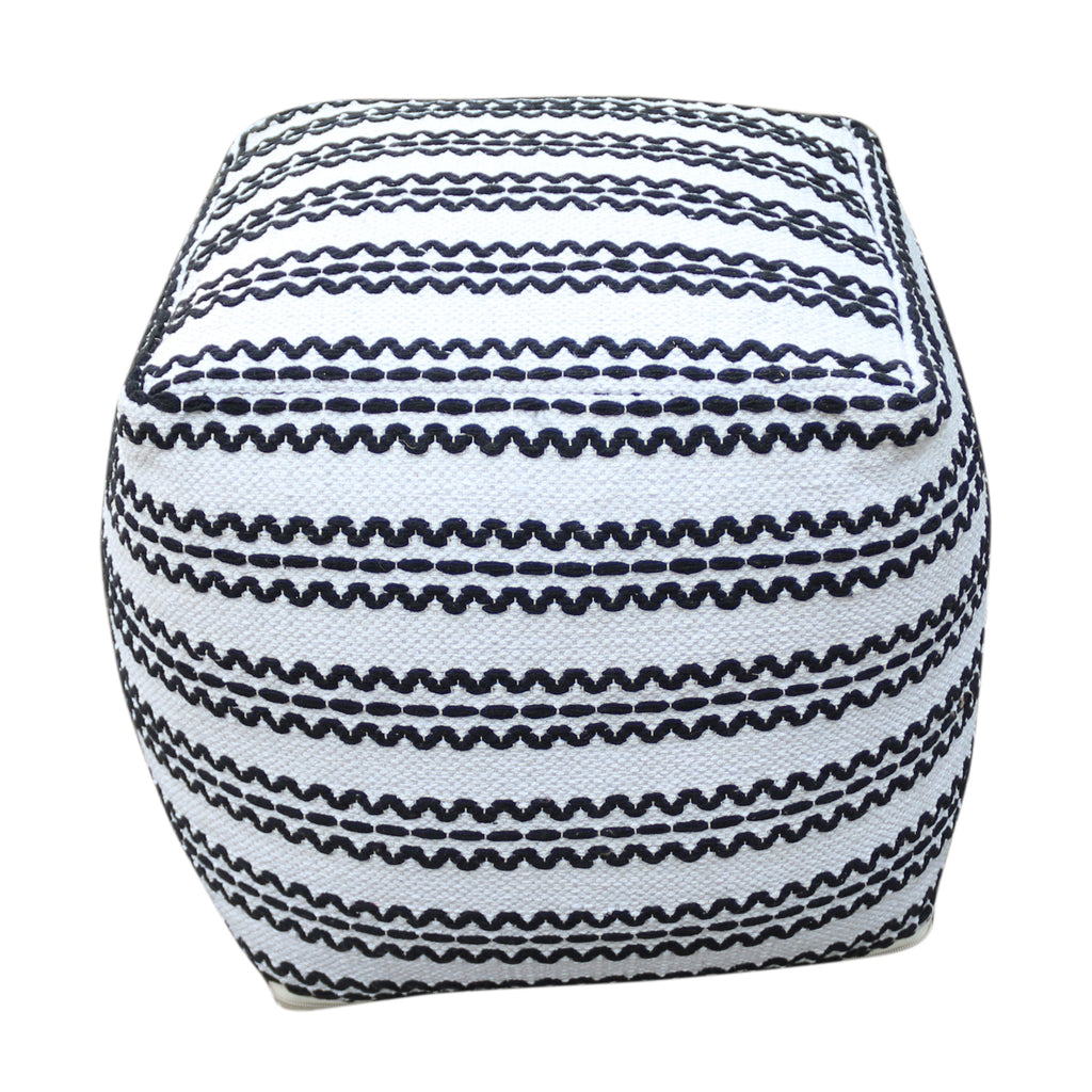 Lani Handcrafted Fabric Pouf