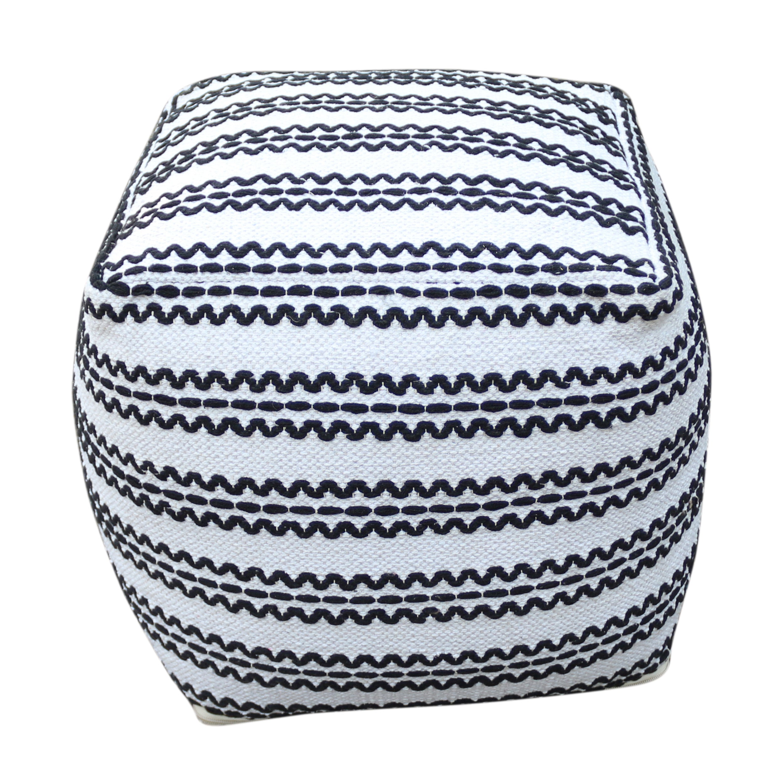 Lani Handcrafted Fabric Pouf