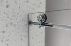 Brushed Nickel Frameless Shower Door