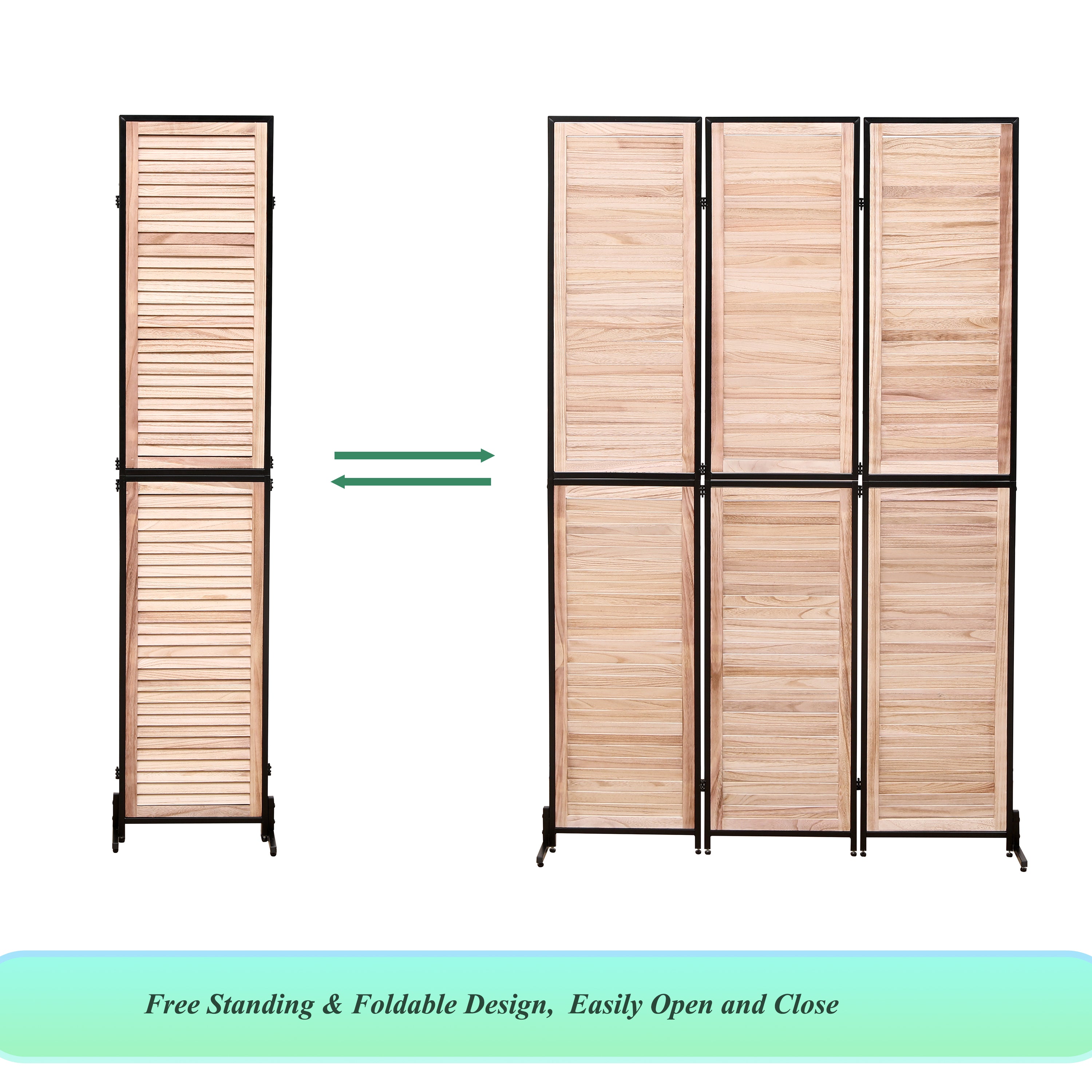3 Panel Room Dividers and Folding Privacy Screen