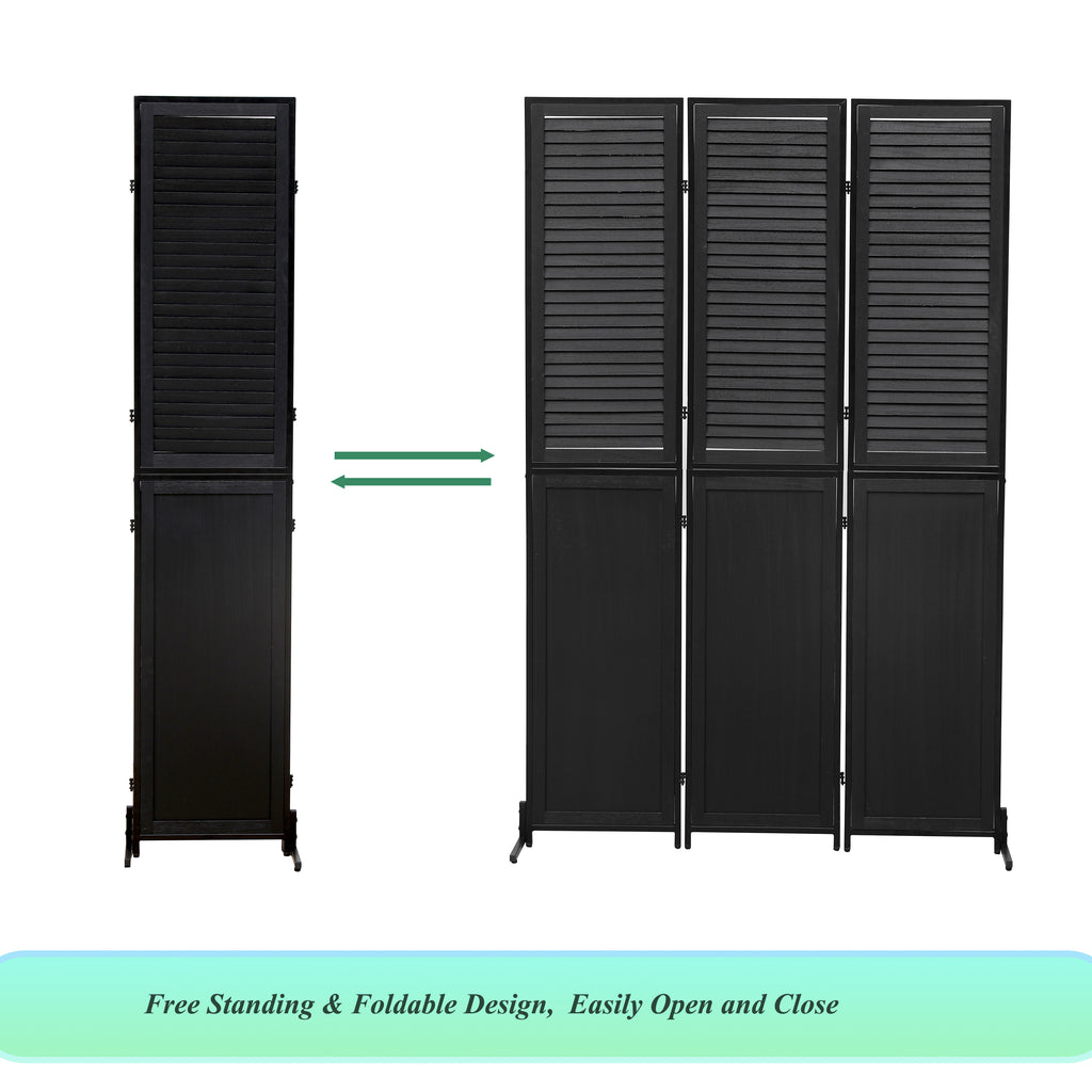 3 Panel Wood Folding Privacy Screen
