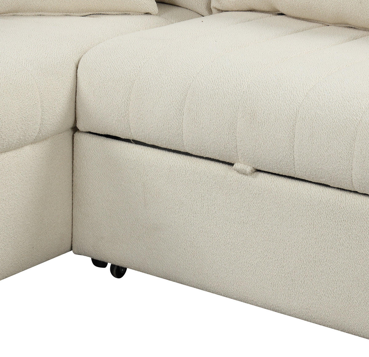 82.6" L-Shaped Sectional Pull Out Sofa Bed