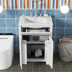 Luxurious 24" Bathroom Vanity Combo with Ceramic Sink