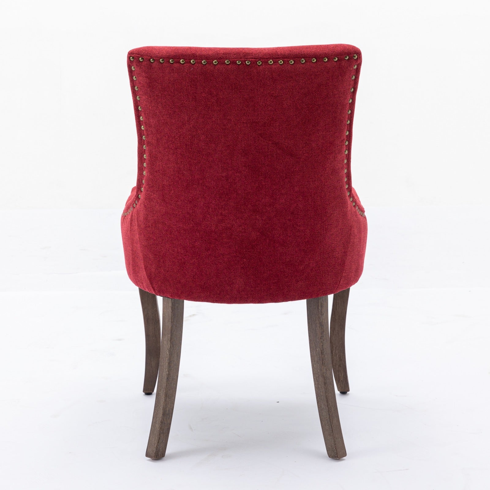 A&A Furniture Ultra Side Dining Chair Set of 2 in Wine