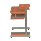 Techni Mobili Complete Computer Workstation Desk, Woodgrain