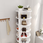 360 Rotating Shoe Cabinet - 7 Layers, Holds Up to 28 Pairs