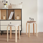 Set of 4 Stackable Bentwood Stools