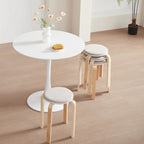Set of 4 Stackable Bentwood Stools