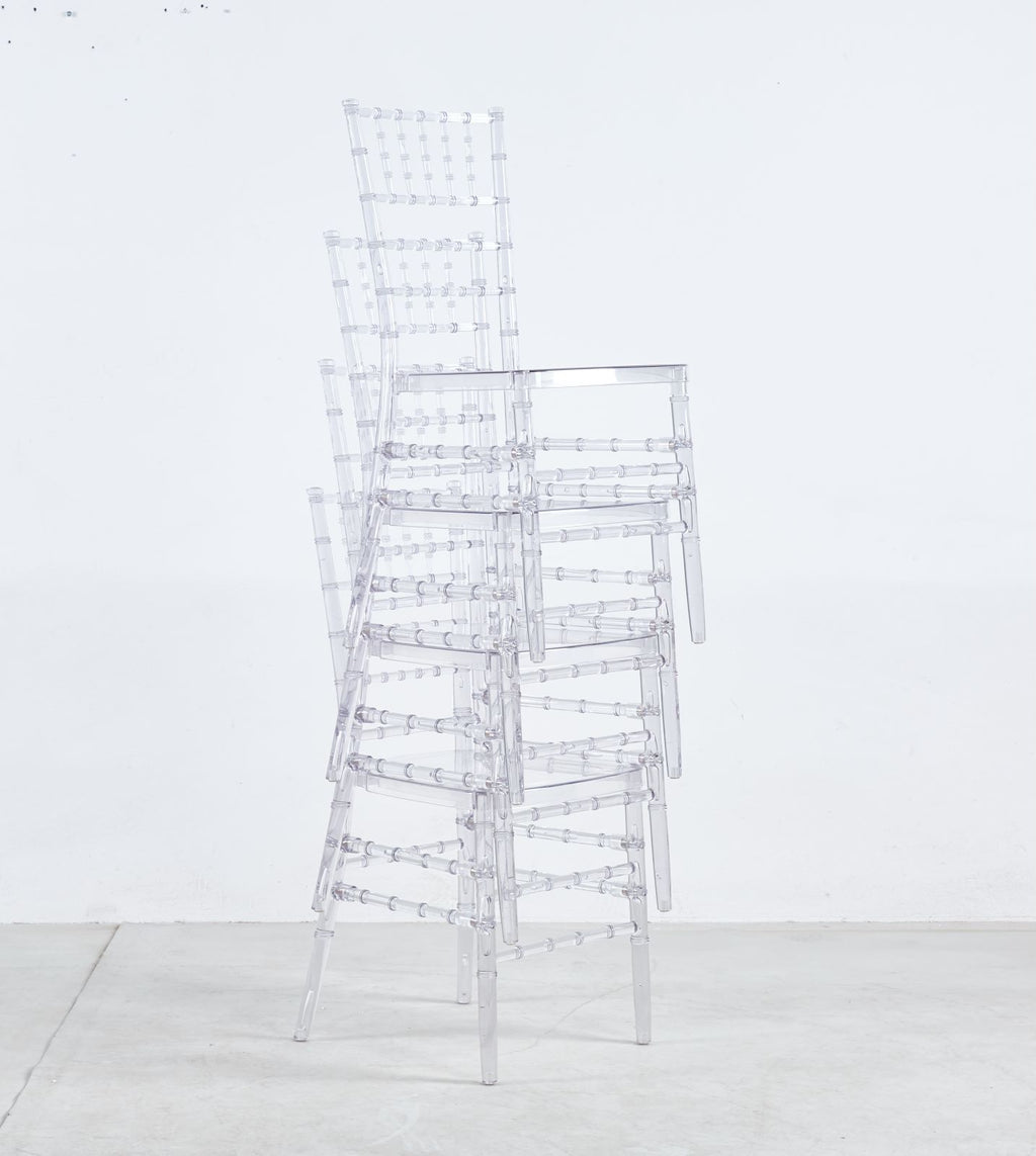 Transparent Wedding Dining Chairs - Set of 4