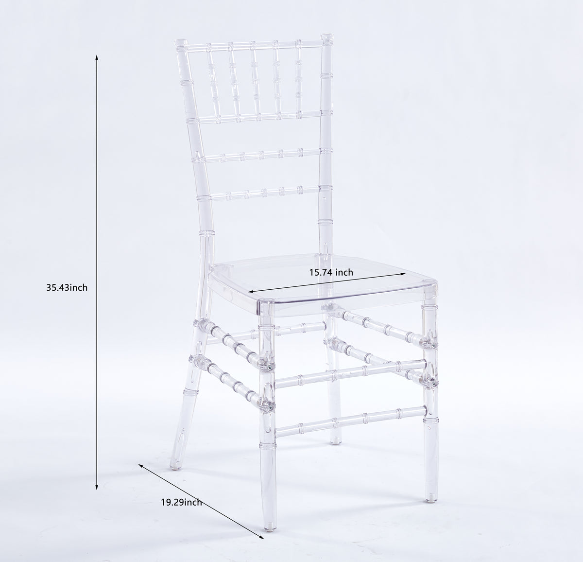 Transparent Wedding Dining Chairs - Set of 4