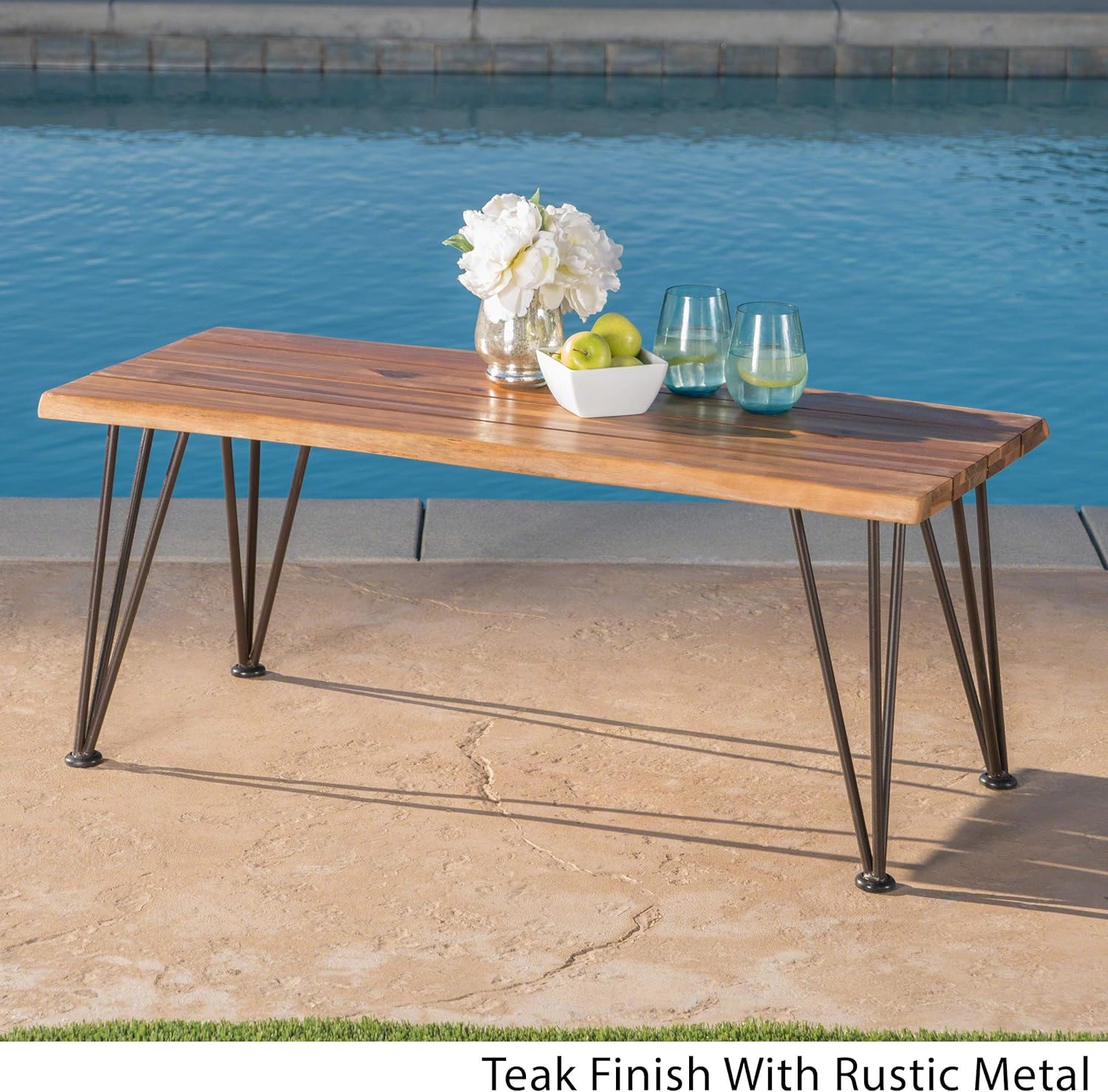 Zion Industrial Wood And Metal Coffee Table Set