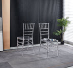 Transparent Wedding Dining Chairs - Set of 4