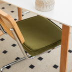 Dining Chairs Set of 2, Velvet Rattan Side Accent Chairs