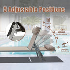 Patio Chaise Lounge Set of 3