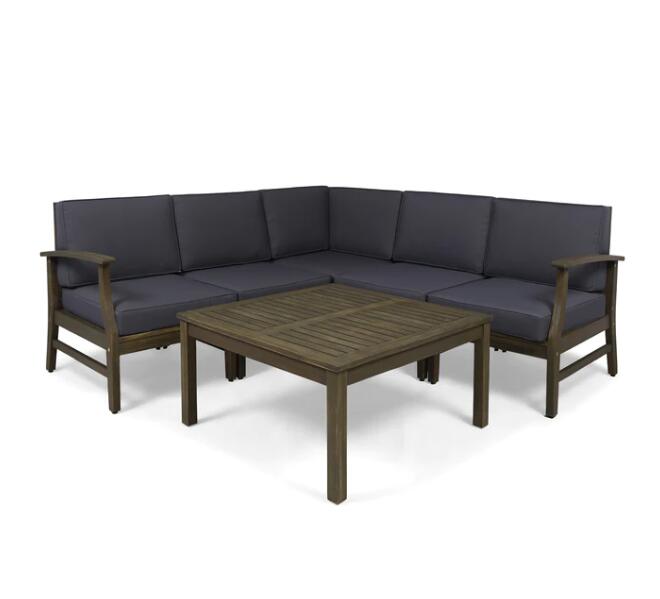 Perla 6-Pcs Sofa Set, Dark