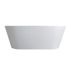 63 Inch Freestanding Solid Surface Soaking Bathtub