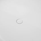 63 Inch Freestanding Solid Surface Soaking Bathtub