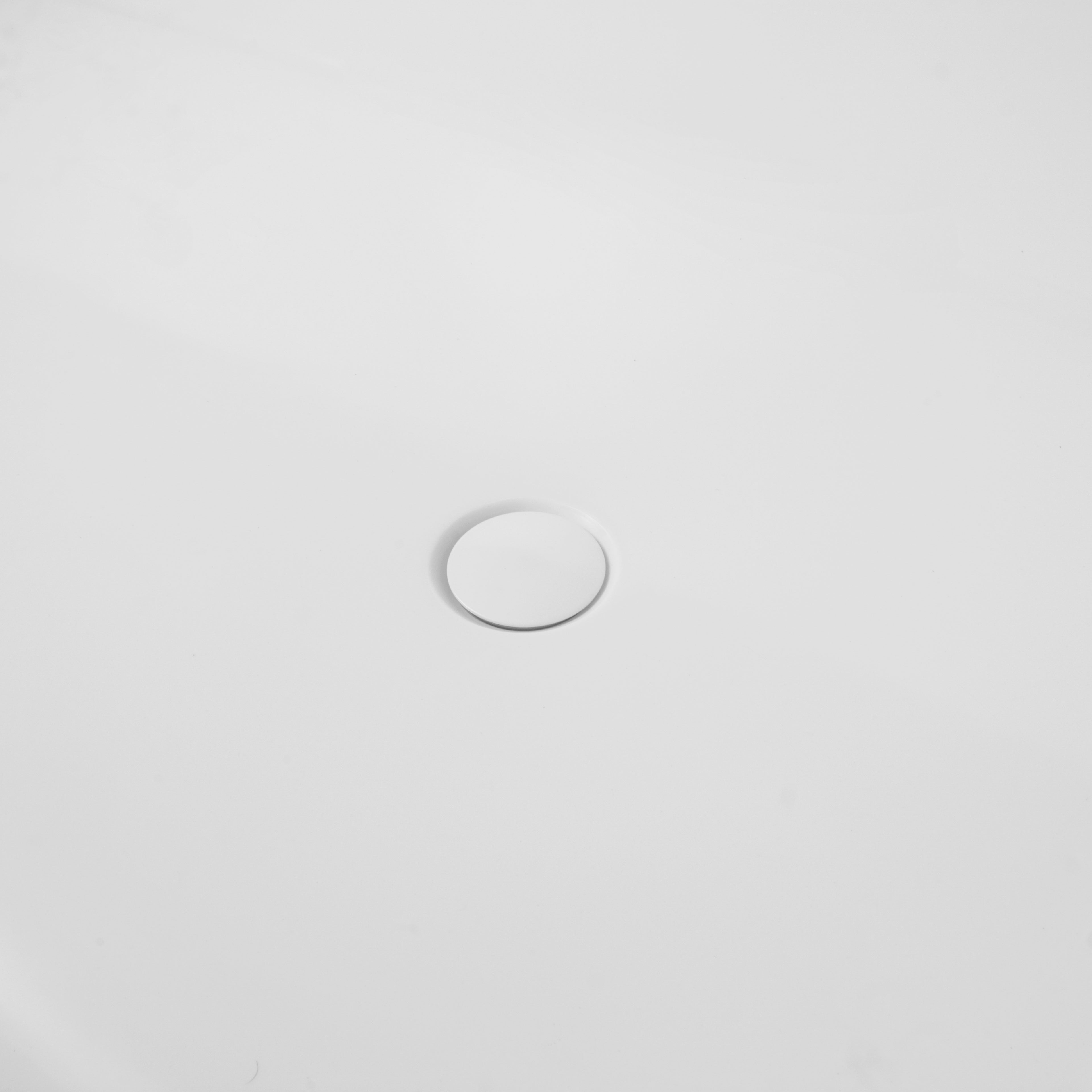 63 Inch Freestanding Solid Surface Soaking Bathtub