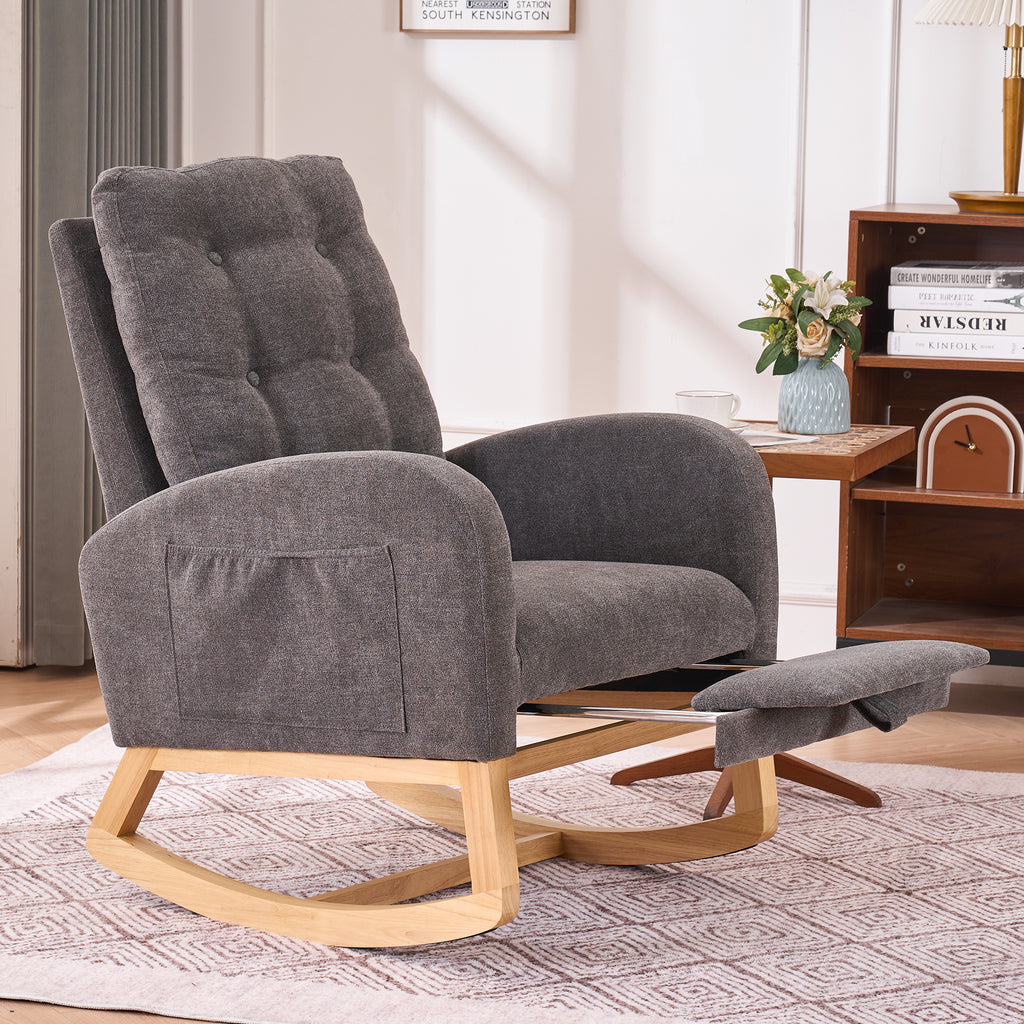 LY-5104 Upholstered Rocking Chair