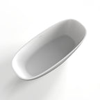66.9 Inch Freestanding Solid Surface Soaking Bathtub