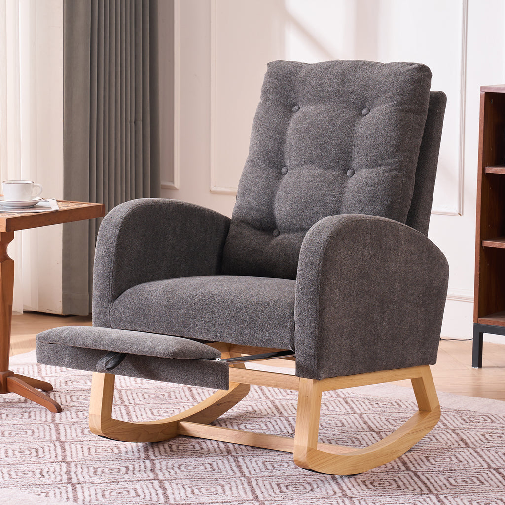 LY-5104 Upholstered Rocking Chair