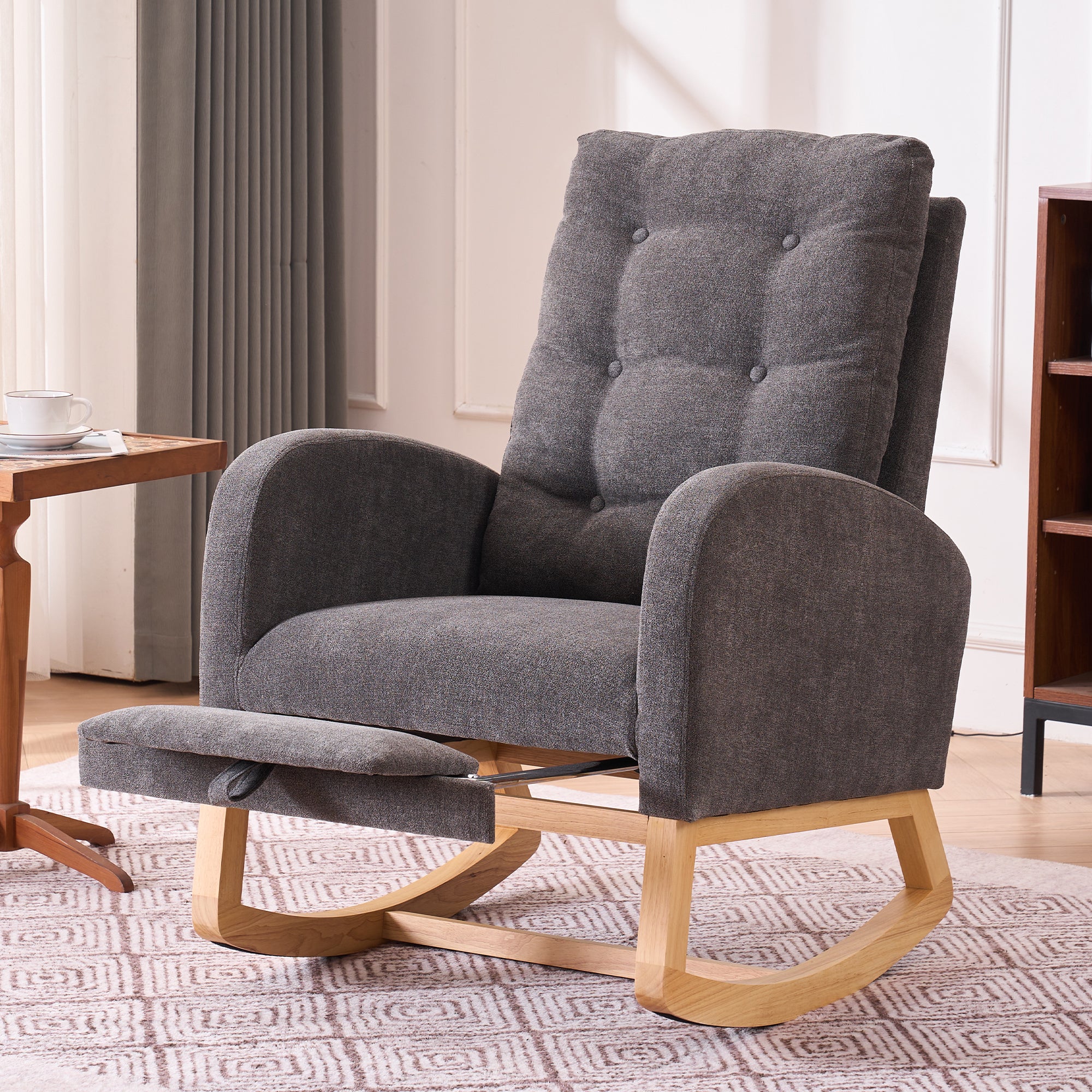 LY-5104 Upholstered Rocking Chair
