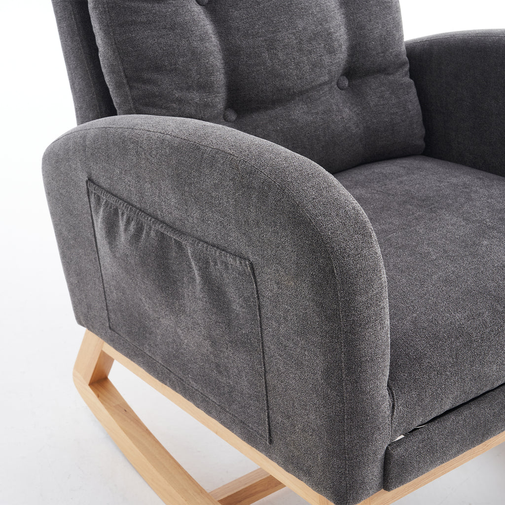 LY-5104 Upholstered Rocking Chair