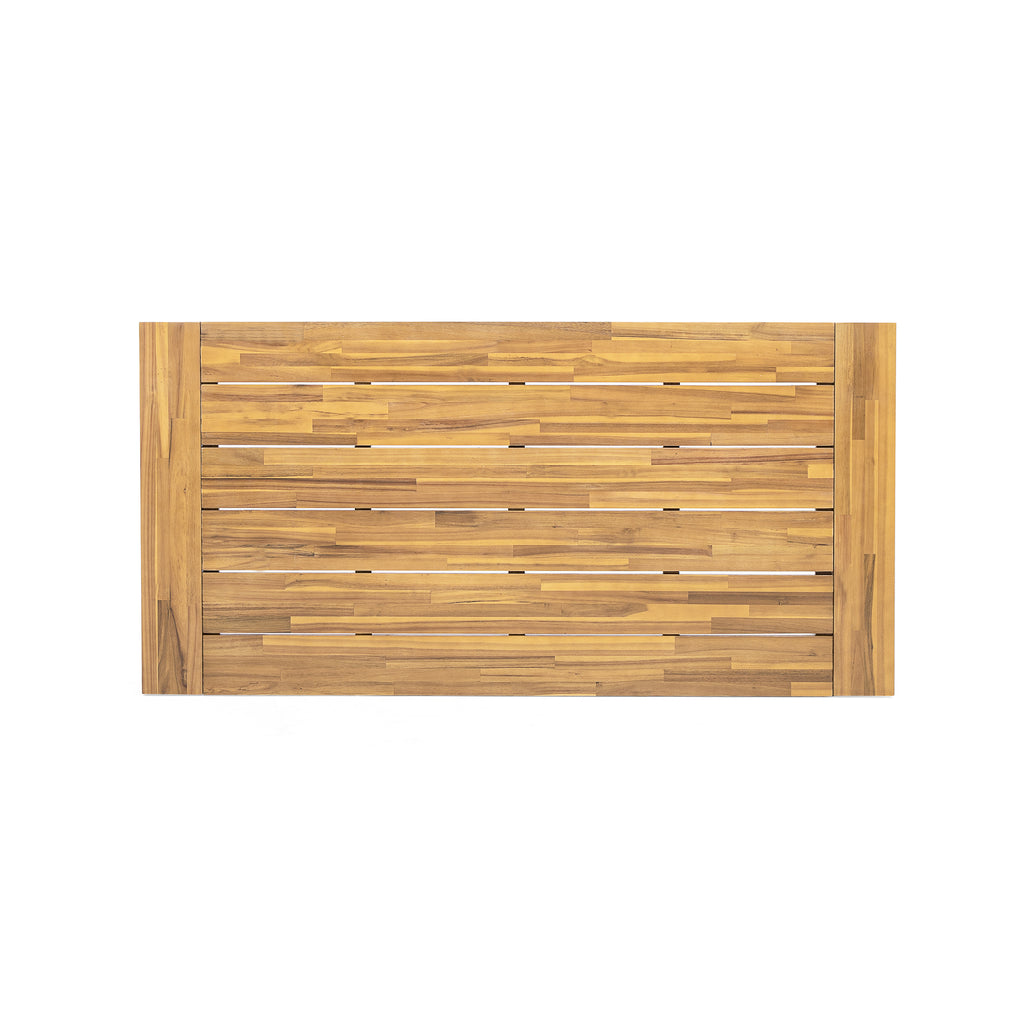Modern Outdoor Dining Table, Acacia Wood Patio Table