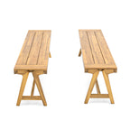 Outdoor Dining Benches (Set of 2)