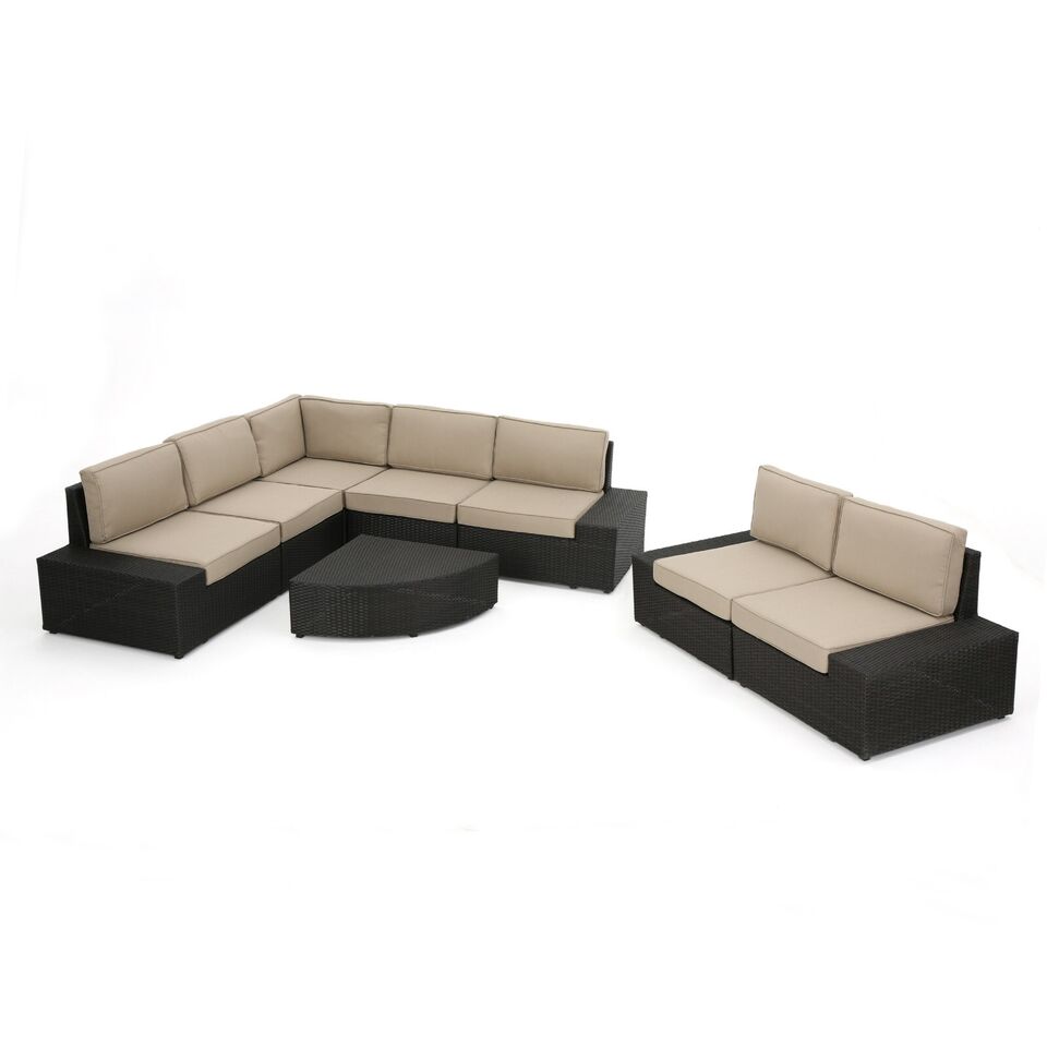 Santa Cruz Outdoor 8-Piece Sectional Set