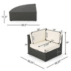 Santa Cruz Outdoor 8-Piece Sectional Set