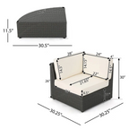 Santa Cruz Outdoor 8-Piece Sectional Set