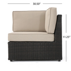 Santa Cruz Outdoor 8-Piece Sectional Set
