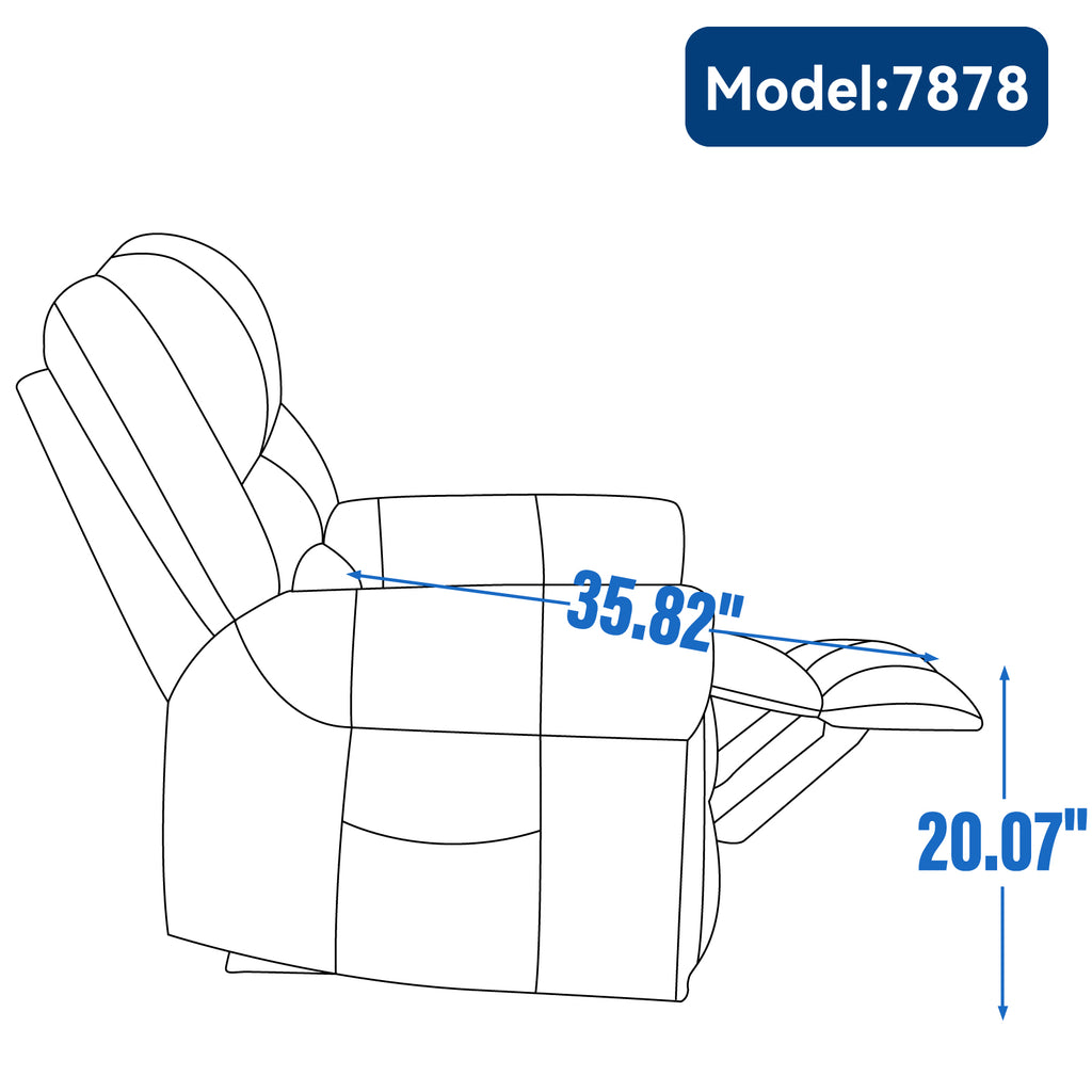 Power Lift Recliner Chair With Heat & Massage Features