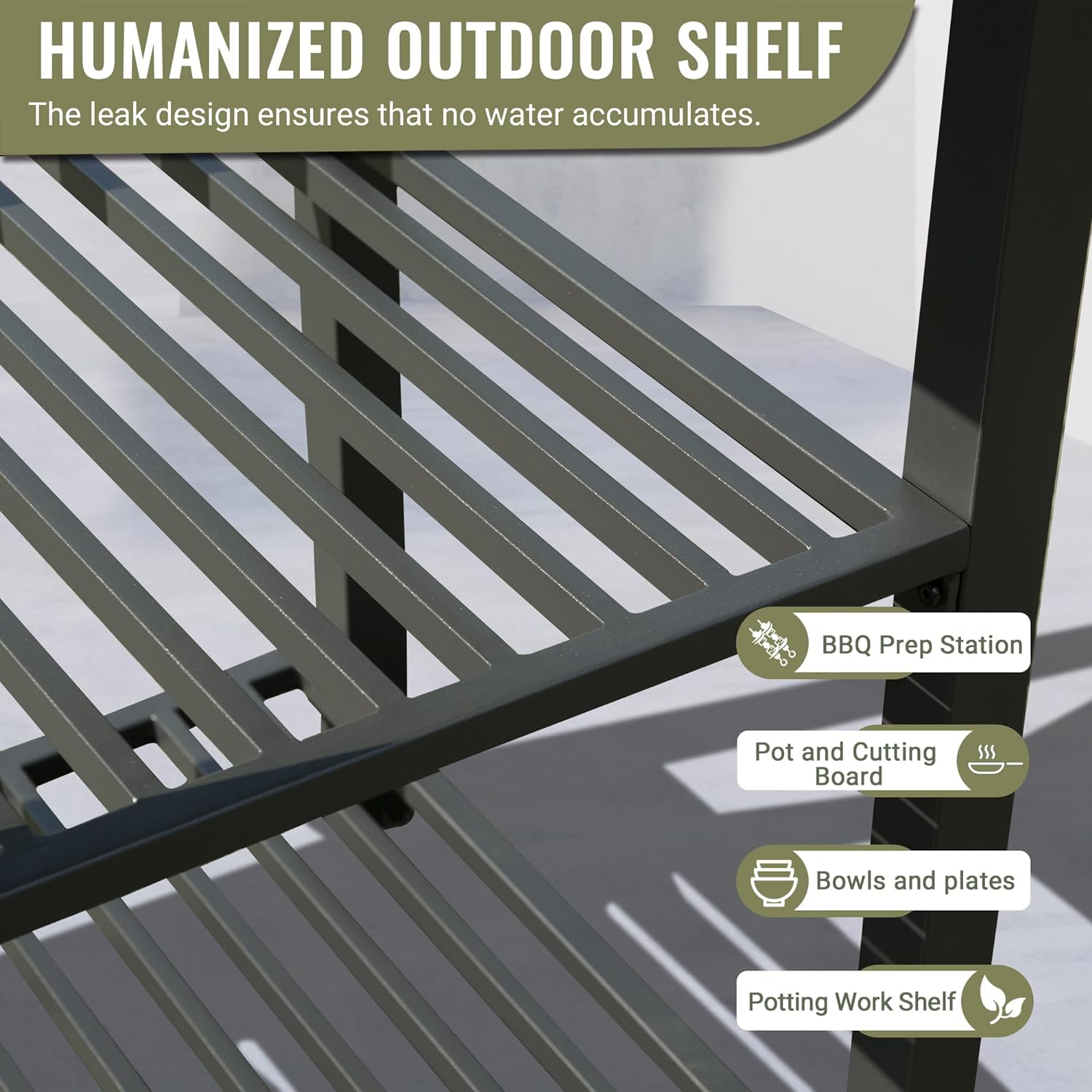 Outdoor Kitchen Island with Storage