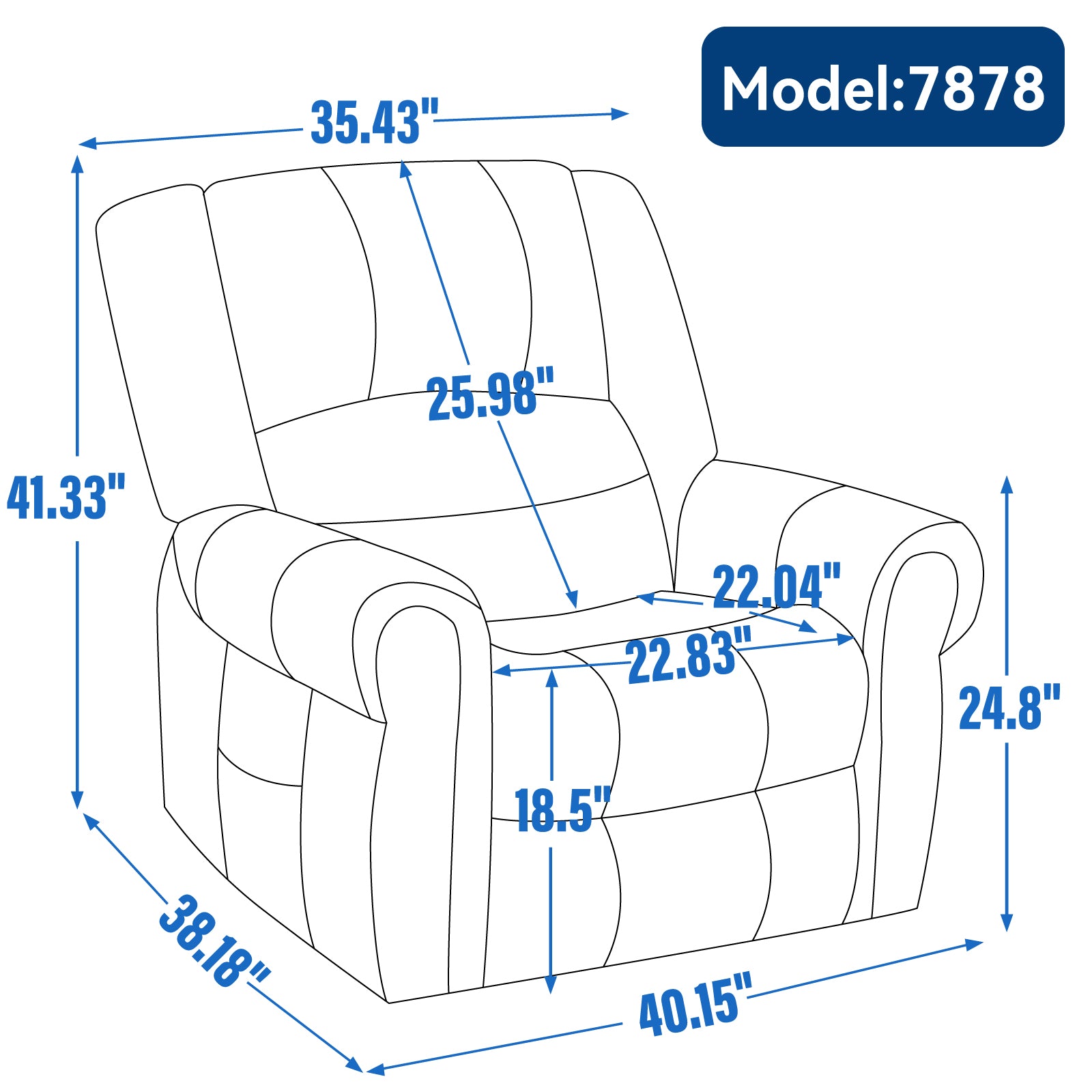 Power Lift Recliner Chair With Heat & Massage Features
