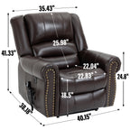 Power Lift Recliner Chair With Heat & Massage Features