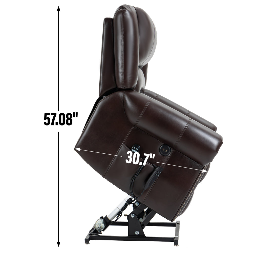Power Lift Recliner Chair With Heat & Massage Features