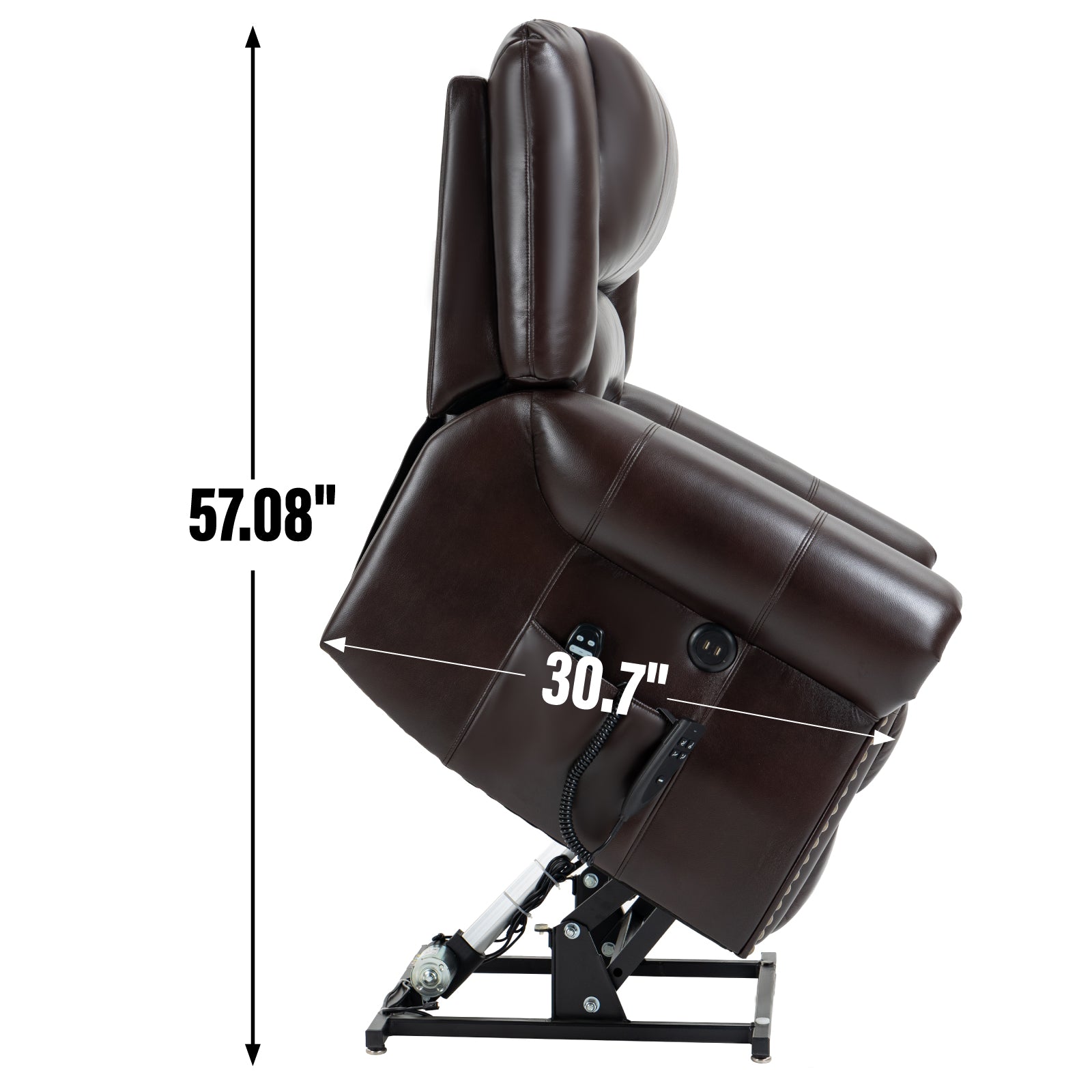 Power Lift Recliner Chair With Heat & Massage Features