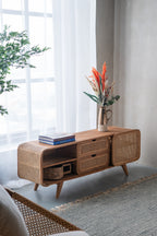 59x15x20" Teak Cabinet