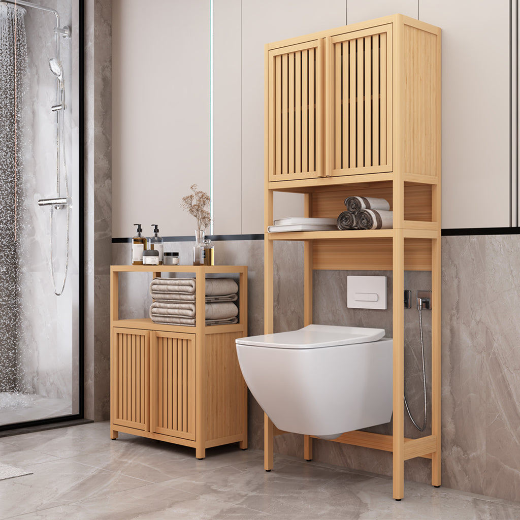 Bamboo Toilet Storage Rack