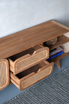 59x15x20" Teak Cabinet