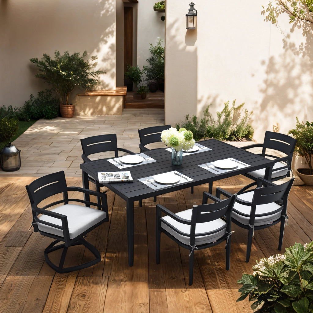 Outdoor Patio Aluminum 40"x70" Rectangle Dining Table